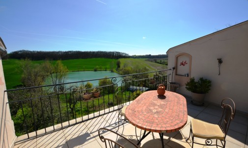For Sale, Lavardens, Gers: Stunning Very Well Renovated House In The Heart Of A Renowned Historic Village, Winner Of A France's Most Beautiful Village Award. Character Property With Period Features. Exceptional Views & Peaceful